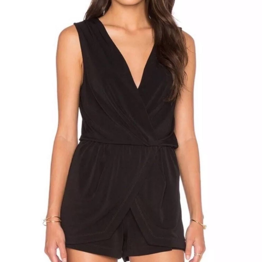 Black Romper w/ Faux Skort sz S